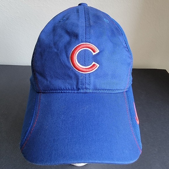 MLB Chicago Cubs Nike Team Strapback Adjustable Hat Cap Blue C Logo - Picture 2 of 12